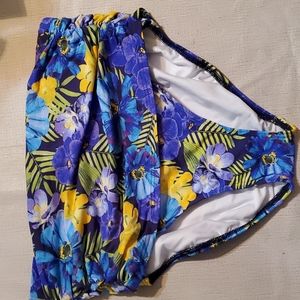 NWOT lands end high waisted control top bikini bottoms size 10